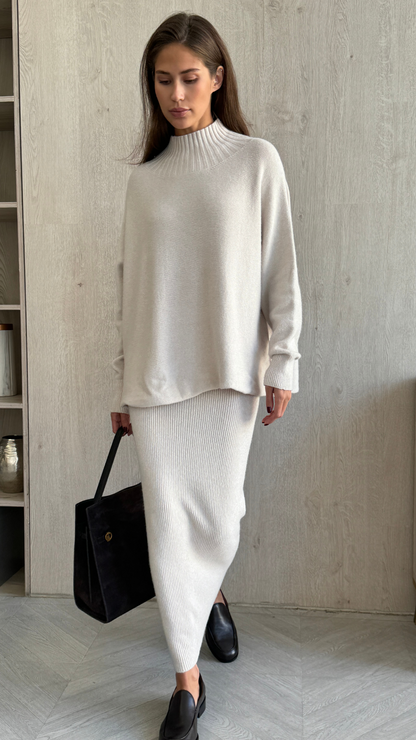 Alma Pencil Skirt  - Ivory