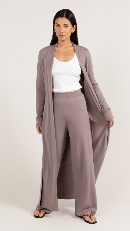 Sofia Knit Trousers - Mink