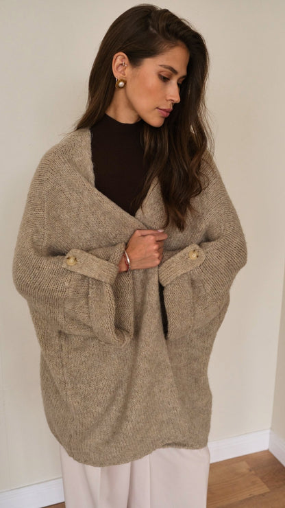 Adria Cardigan - Sand Beige