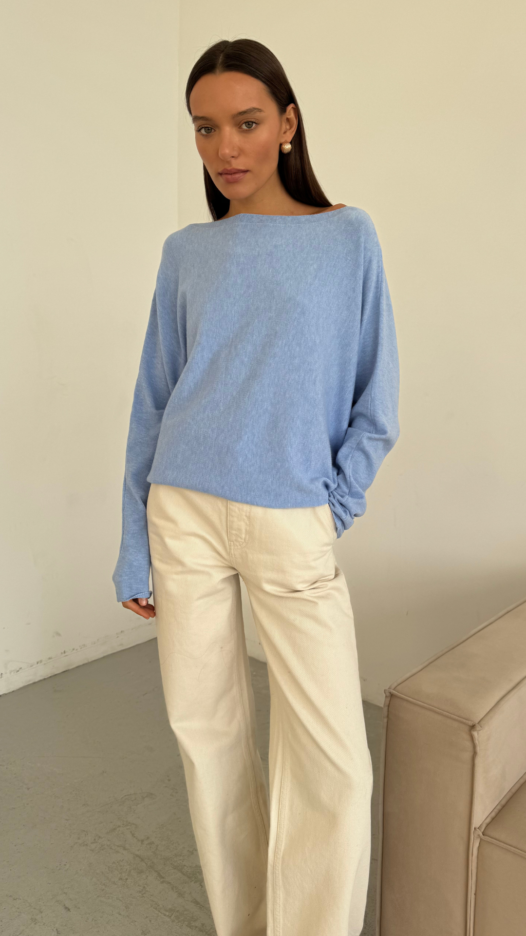 Poppy Sweater - Sky