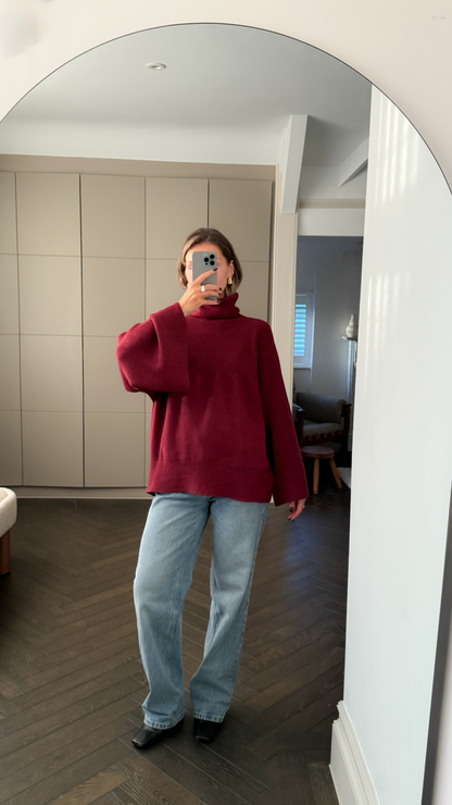 Amelie Sweater - Dark Cherry