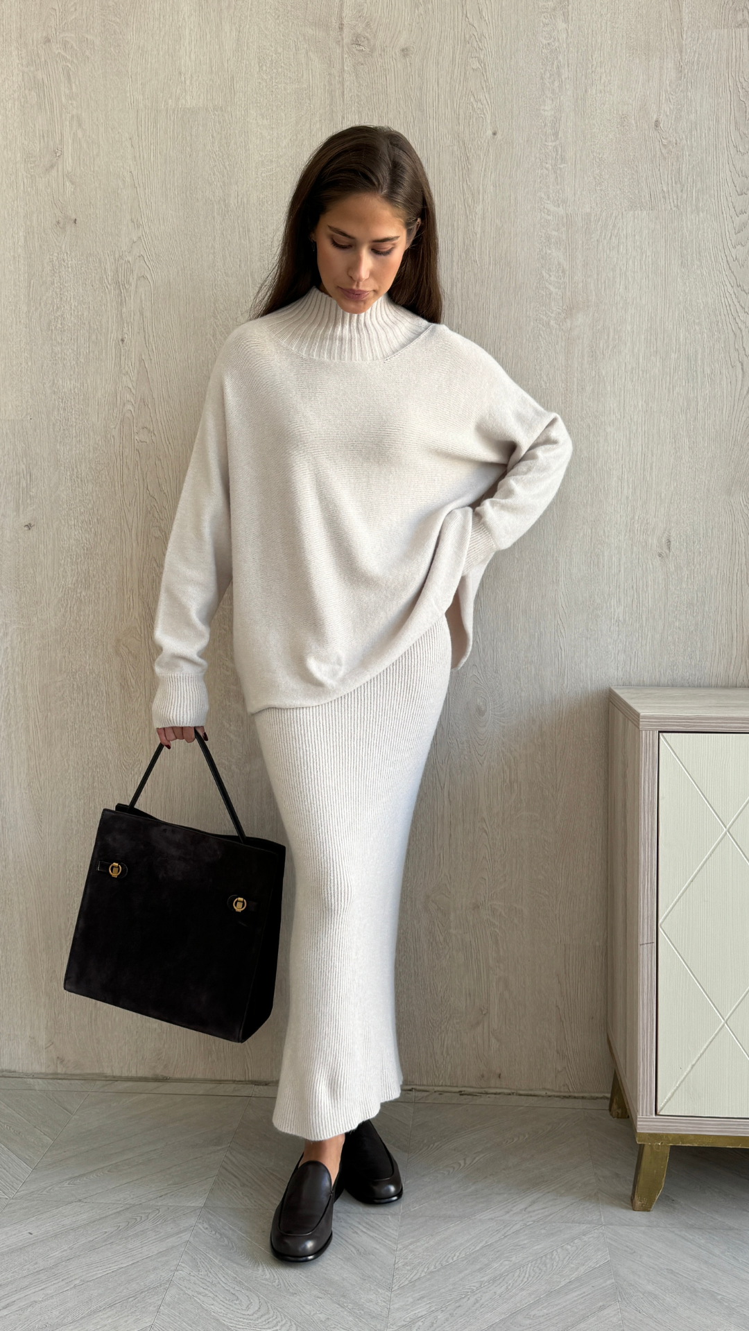 Alma Pencil Skirt  - Ivory