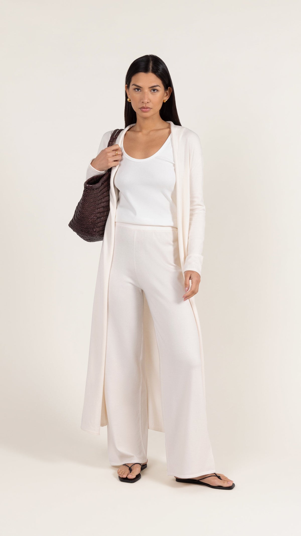 Sofia Knit Trousers - Ivory
