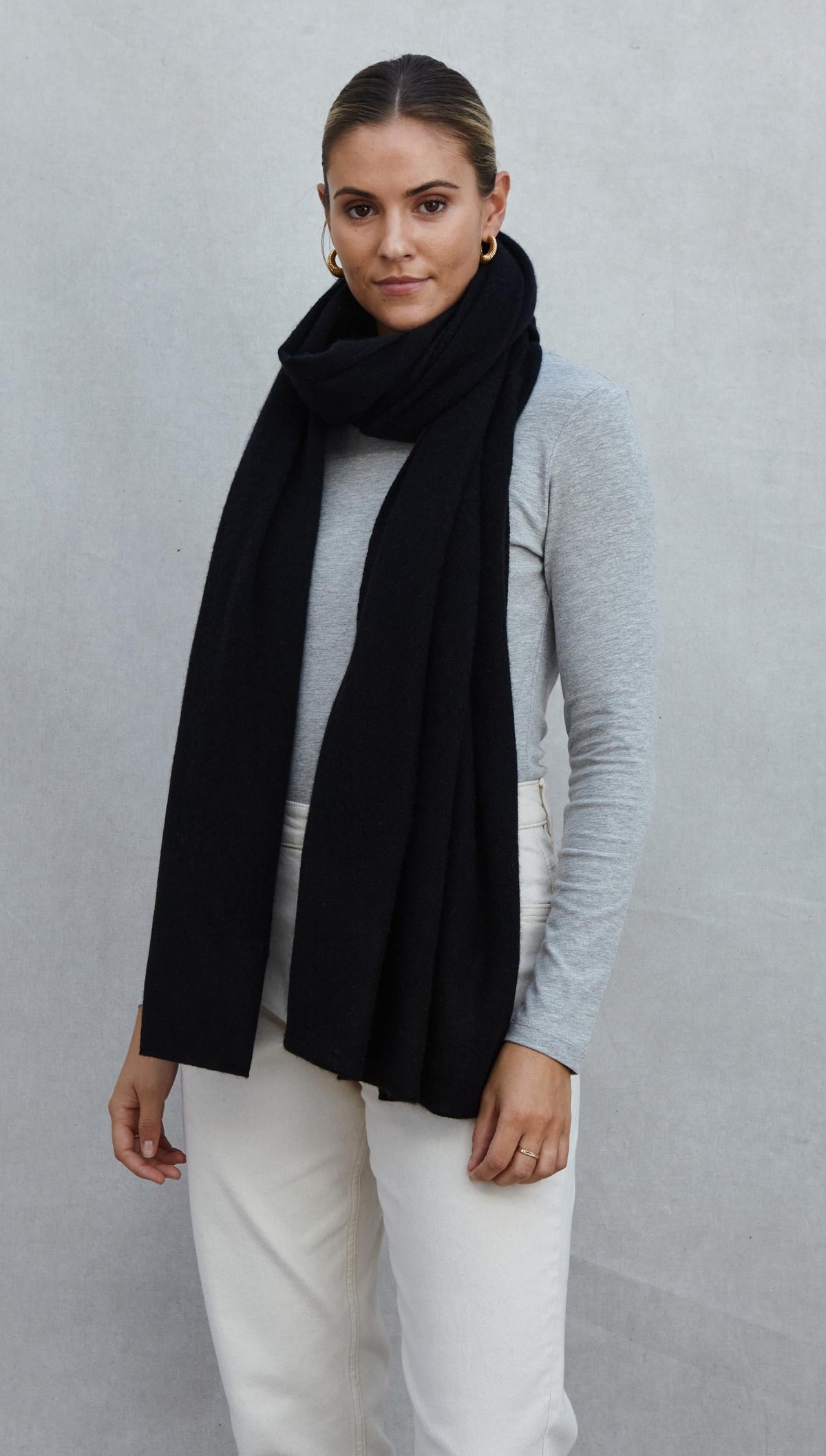 Cashmere Travel Wrap - Black
