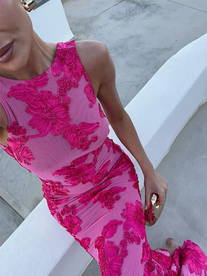 Alora Elegant Floral Gown