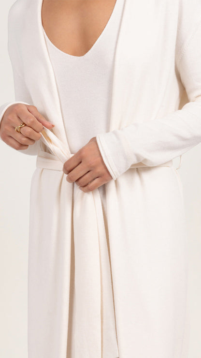 Sofia Knitted Slip Dress - Ivory