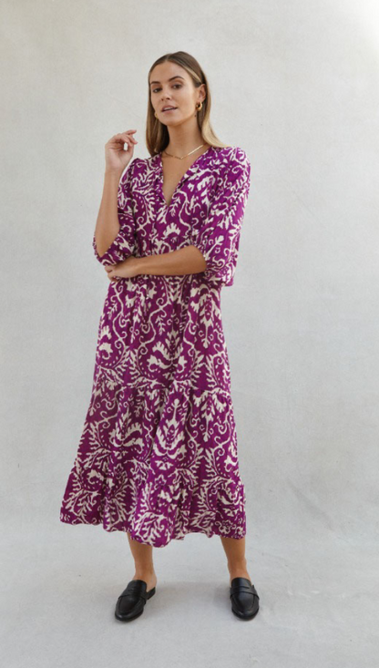 Teagan Dress - Purple